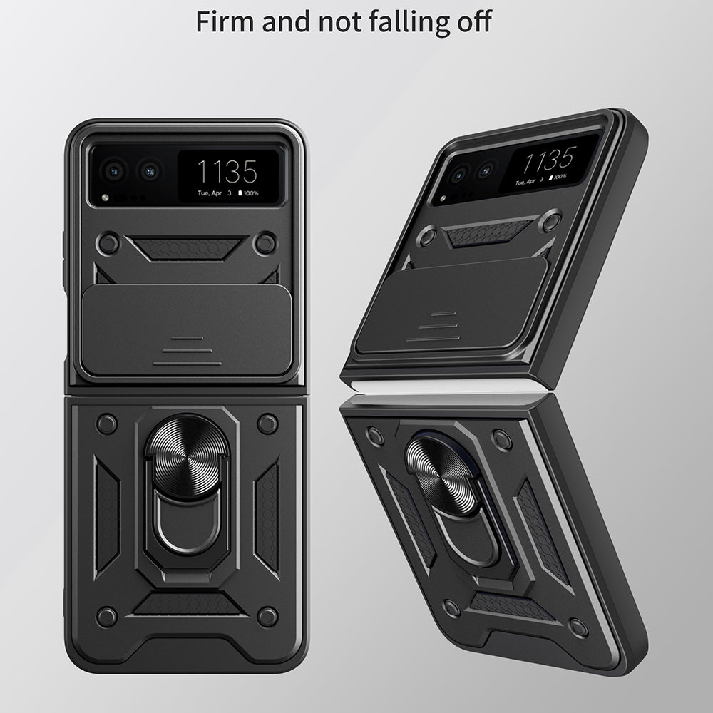 Deksel til Motorola Razr 40, Techsuit, CamShield, Svart