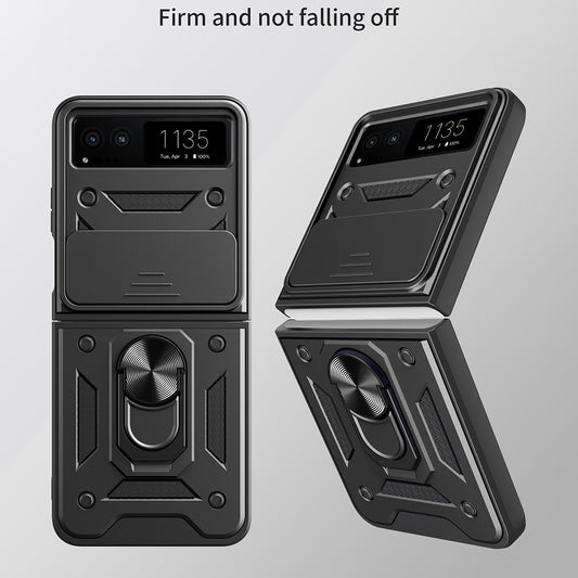 Deksel til Motorola Razr 40, Techsuit, CamShield, Svart