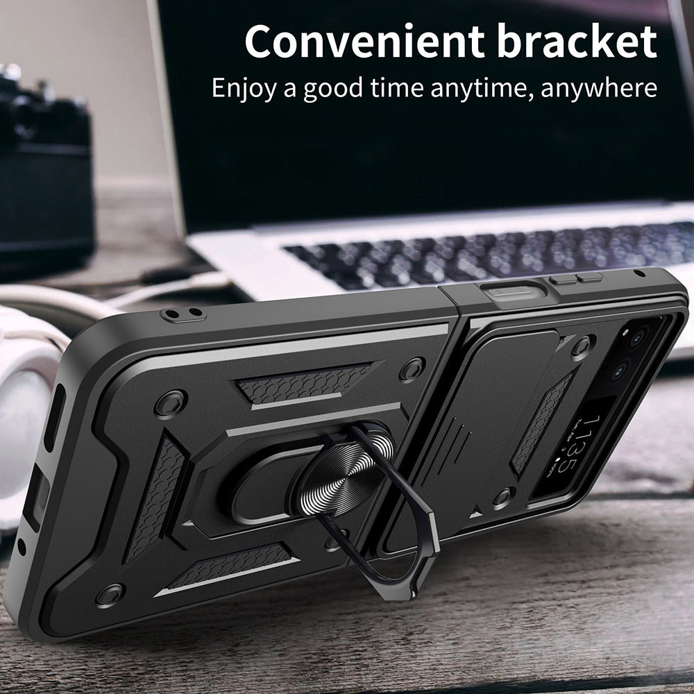 Deksel til Motorola Razr 40, Techsuit, CamShield, Svart