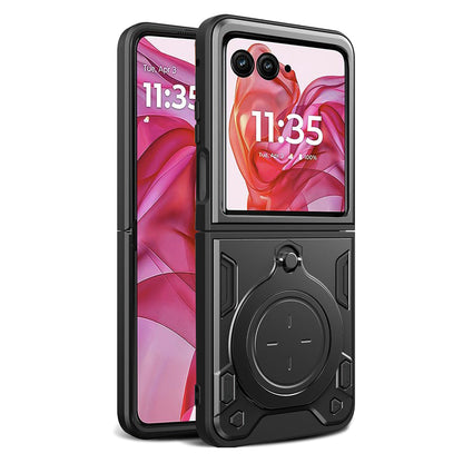 Deksel for Motorola Razr 50 Ultra, Techsuit, CamGuard Pro, Svart