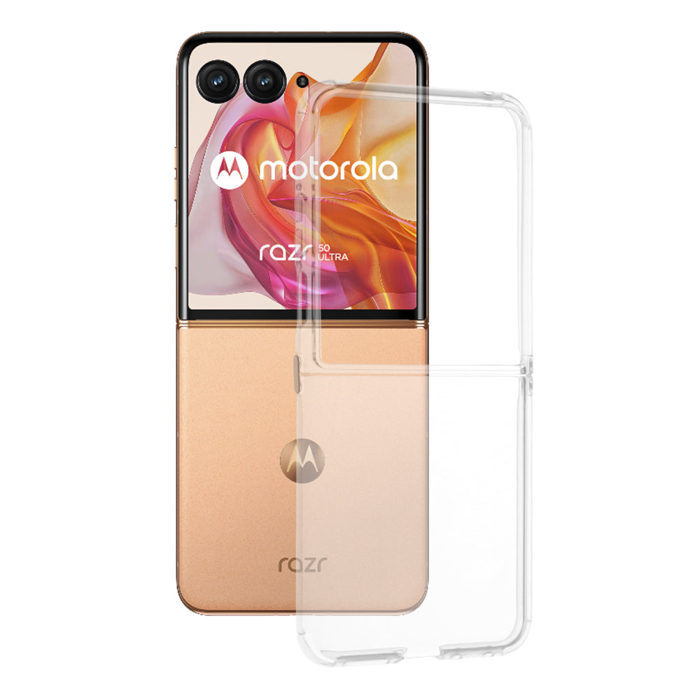 Deksel for Motorola Razr 50 Ultra, Techsuit, Klar, Transparent