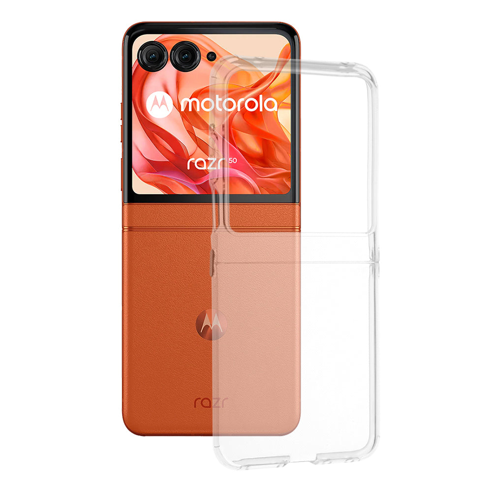 Deksel for Motorola Razr 60 / Razr 50, Techsuit, Klar, Transparent