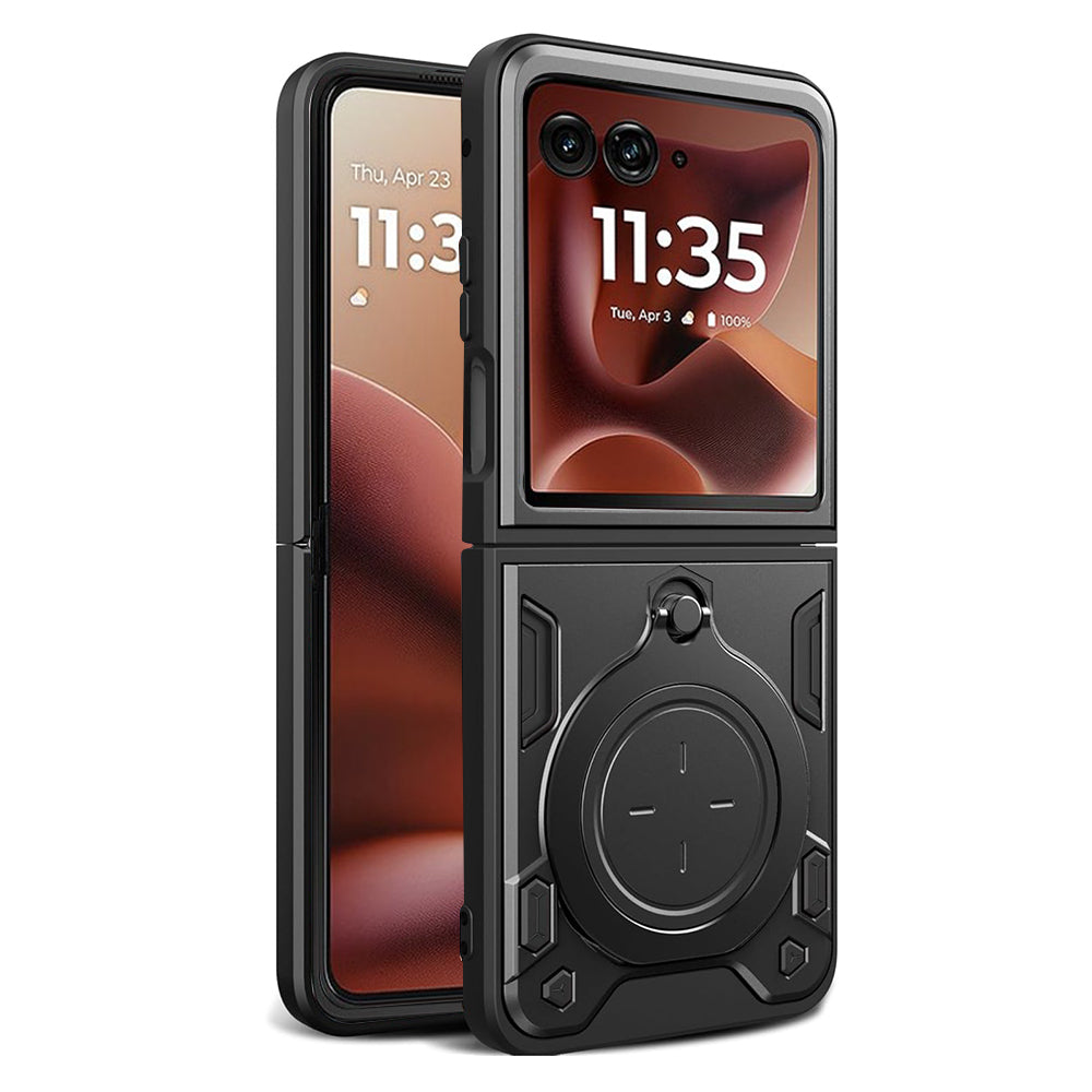 Deksel til Motorola Razr 60 Ultra, Techsuit, CamGuard Pro, Svart