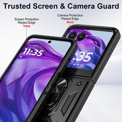 Deksel til Motorola Razr 60 Ultra, Techsuit, CamShield, Svart