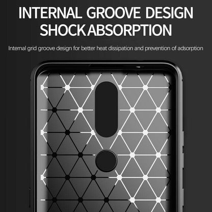 Deksel for Nokia 2.4, Techsuit, Karbon, Svart
