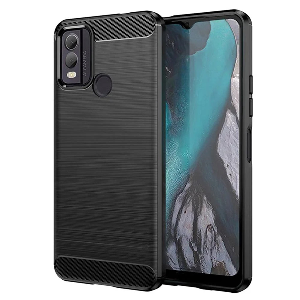 Deksel til Nokia C22, Techsuit, Karbon, Svart