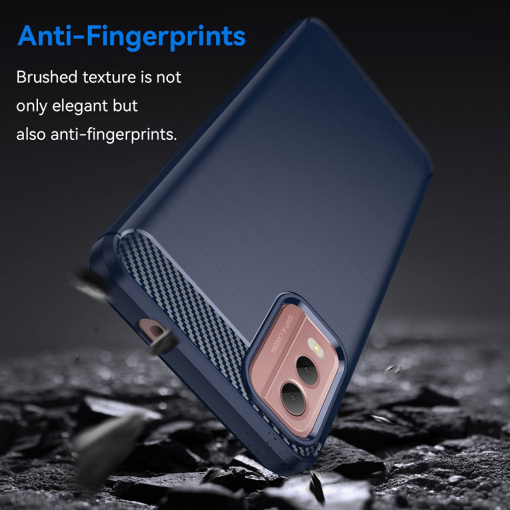 Deksel til Nokia C32, Techsuit, Karbon, Blå