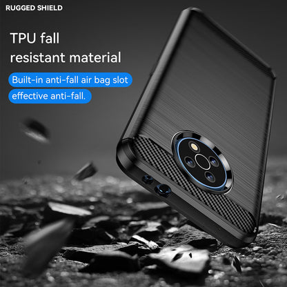 Deksel til Nokia G50, Techsuit, Karbon, Svart
