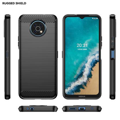 Deksel til Nokia G50, Techsuit, Karbon, Svart