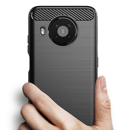 Deksel for Nokia X10 / X20, Techsuit, Karbon, Svart