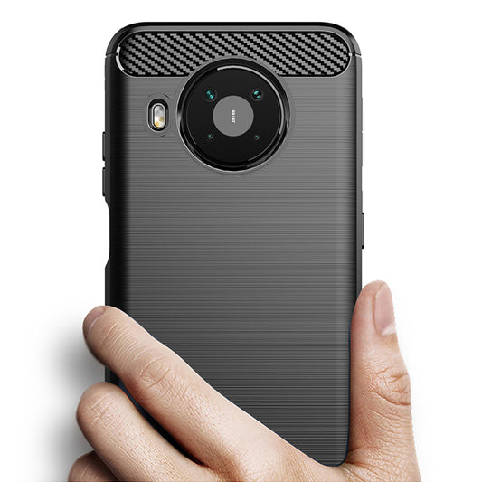 Deksel for Nokia X10 / X20, Techsuit, Karbon, Svart