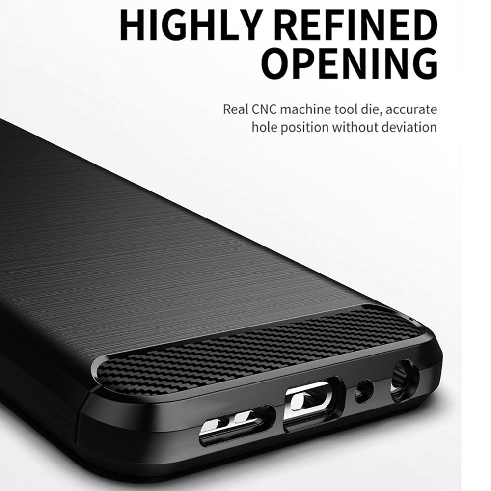 Deksel for Nokia X10 / X20, Techsuit, Karbon, Svart