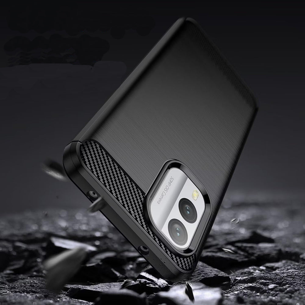 Deksel til Nokia X30, Techsuit, Karbon, Svart