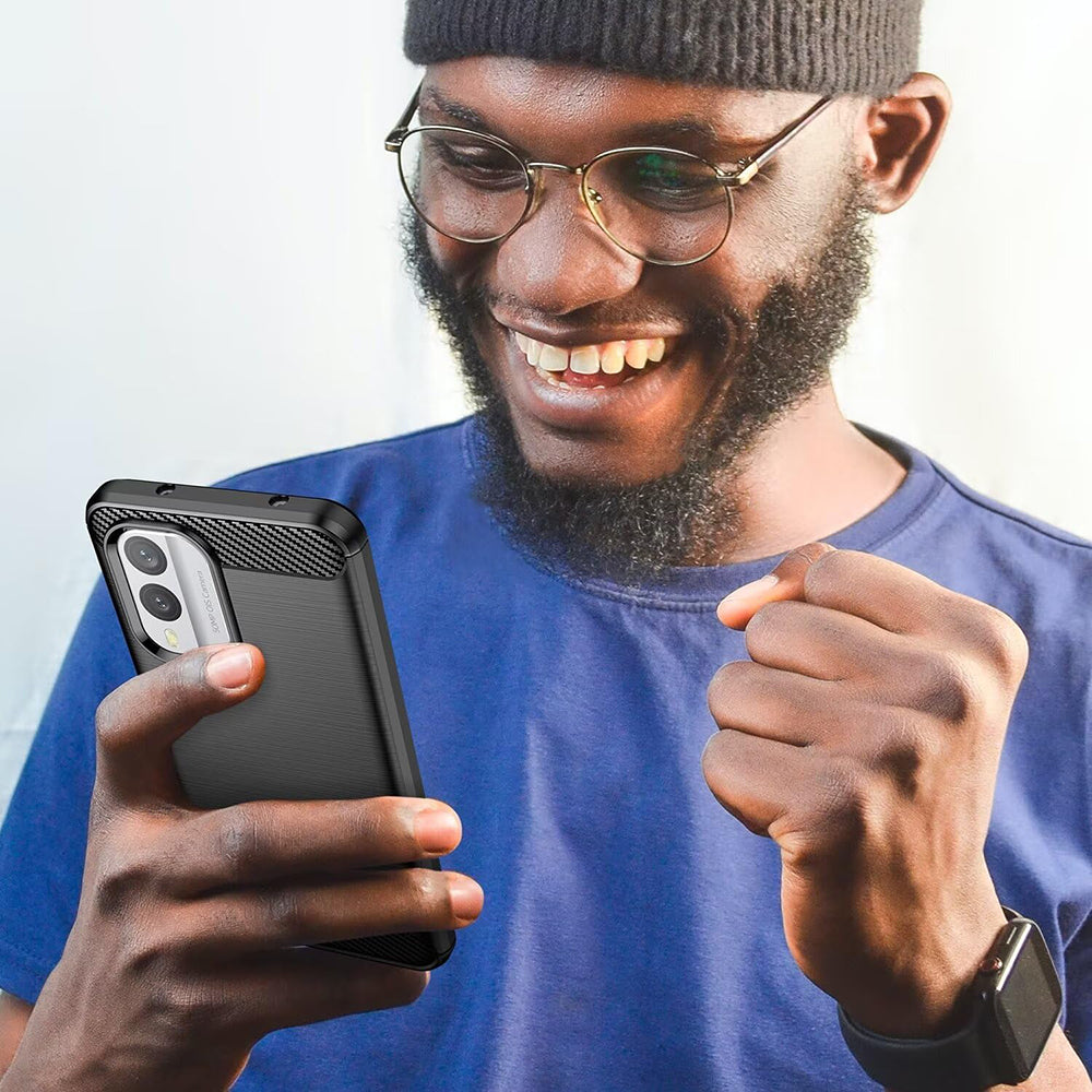 Deksel til Nokia X30, Techsuit, Karbon, Svart