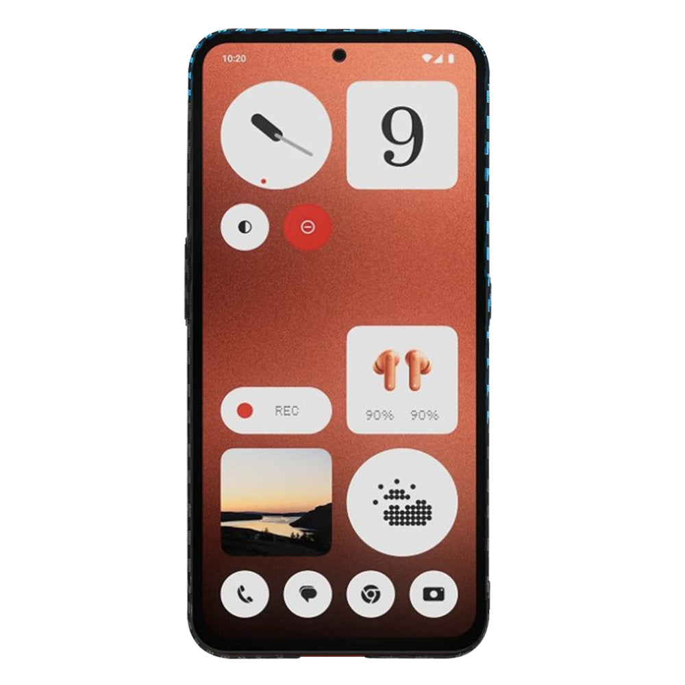 Deksel for Nothing CMF Phone 1, Techsuit, Carbonite FiberShell, Svart Bleu