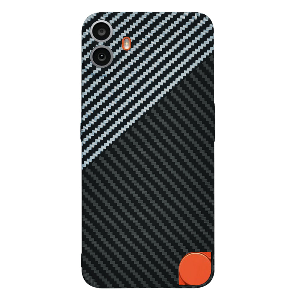 Deksel for Nothing CMF Phone 1, Techsuit, Carbonite FiberShell, Svart Grå