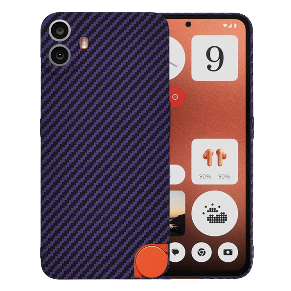 Deksel til Nothing CMF Phone 1, Techsuit, Carbonite FiberShell, Lilla