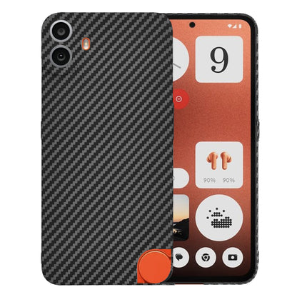 Deksel for Nothing CMF Phone 1, Techsuit, Carbonite FiberShell, Svart