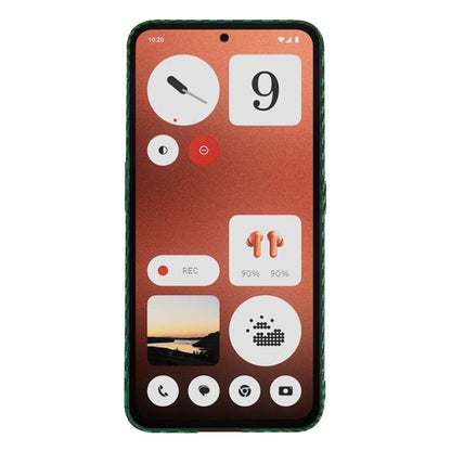 Deksel til Nothing CMF Phone 1, Techsuit, Carbonite FiberShell, Grønn