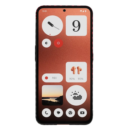 Deksel for Nothing CMF Phone 1, Techsuit, Carbonite FiberShell, Svart Rød