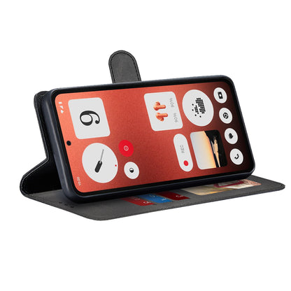 Deksel for Nothing CMF Phone 1, Techsuit, Diary Book, Svart
