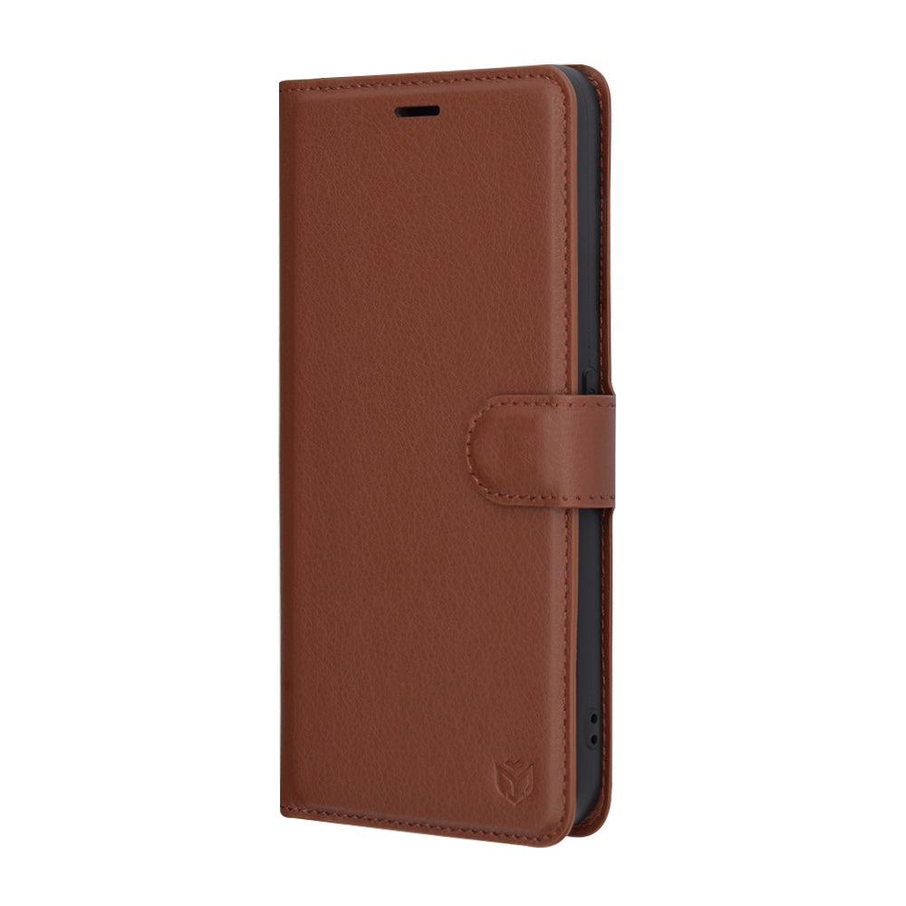 Deksel for Nothing CMF Phone 1, Techsuit, Leather Folio, Brun
