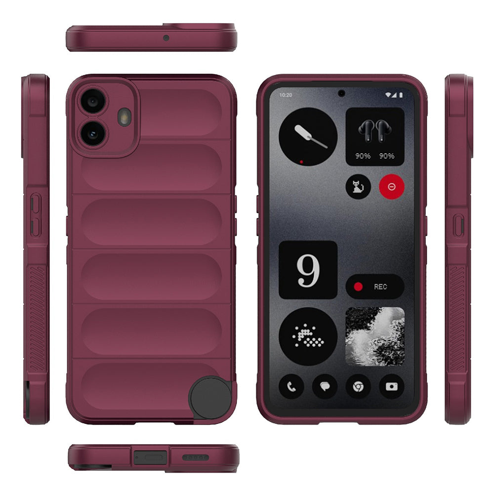 Deksel for Nothing CMF Phone 1, Techsuit, Magic Shield, Burgunder
