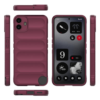 Deksel for Nothing CMF Phone 1, Techsuit, Magic Shield, Burgunder