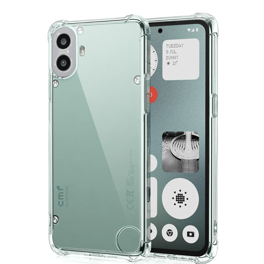 Deksel for Nothing CMF Phone 1, Techsuit, Støtsikker Klar, Transparent