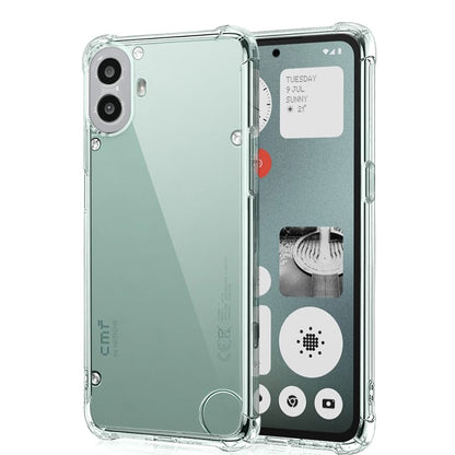 Deksel for Nothing CMF Phone 1, Techsuit, Støtsikker Klar, Transparent