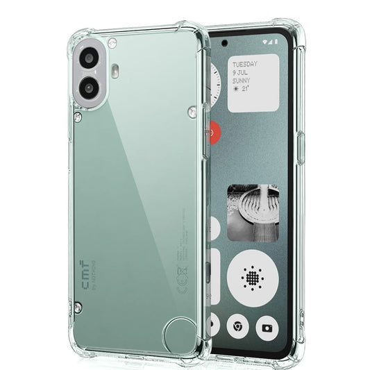 Deksel for Nothing CMF Phone 1, Techsuit, Støtsikker Klar, Transparent