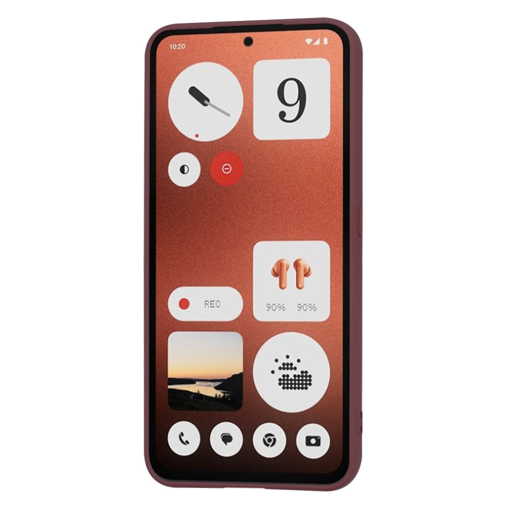 Deksel til Nothing CMF Phone 1, Techsuit, SoftFlex, Burgunder