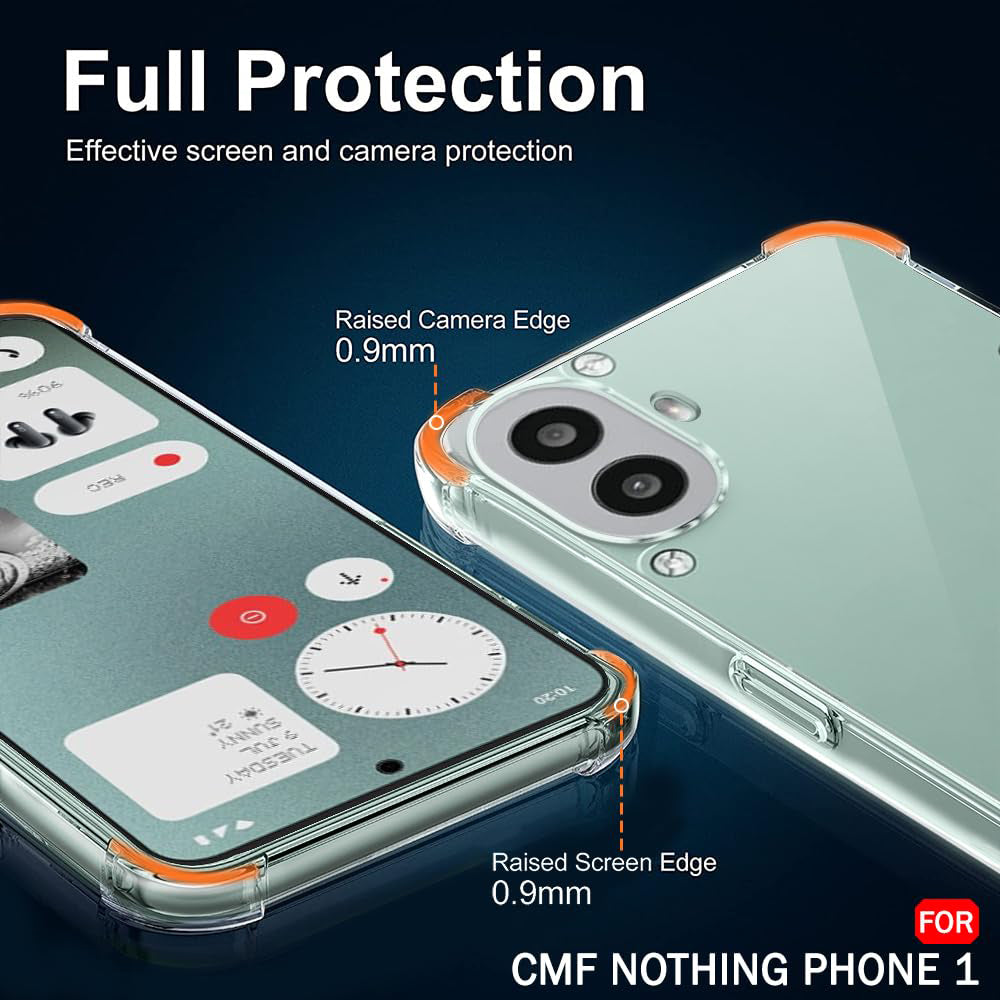 Deksel til Nothing CMF Phone 2 Pro, Techsuit, Støtsikker Klar, Transparent
