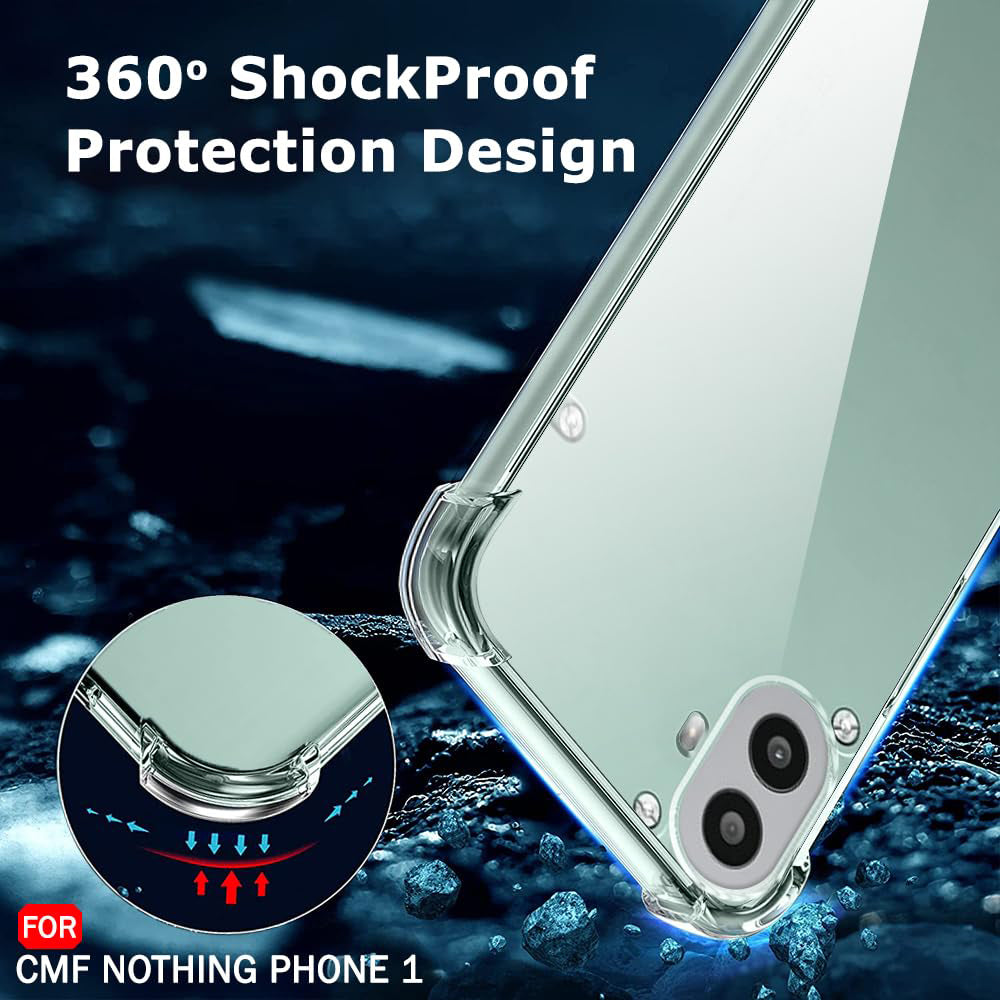Deksel til Nothing CMF Phone 2 Pro, Techsuit, Støtsikker Klar, Transparent
