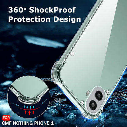Deksel til Nothing CMF Phone 2 Pro, Techsuit, Støtsikker Klar, Transparent