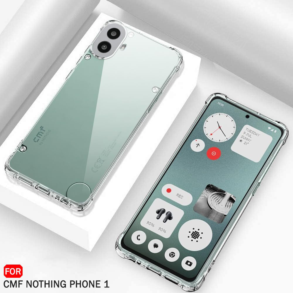 Deksel til Nothing CMF Phone 2 Pro, Techsuit, Støtsikker Klar, Transparent