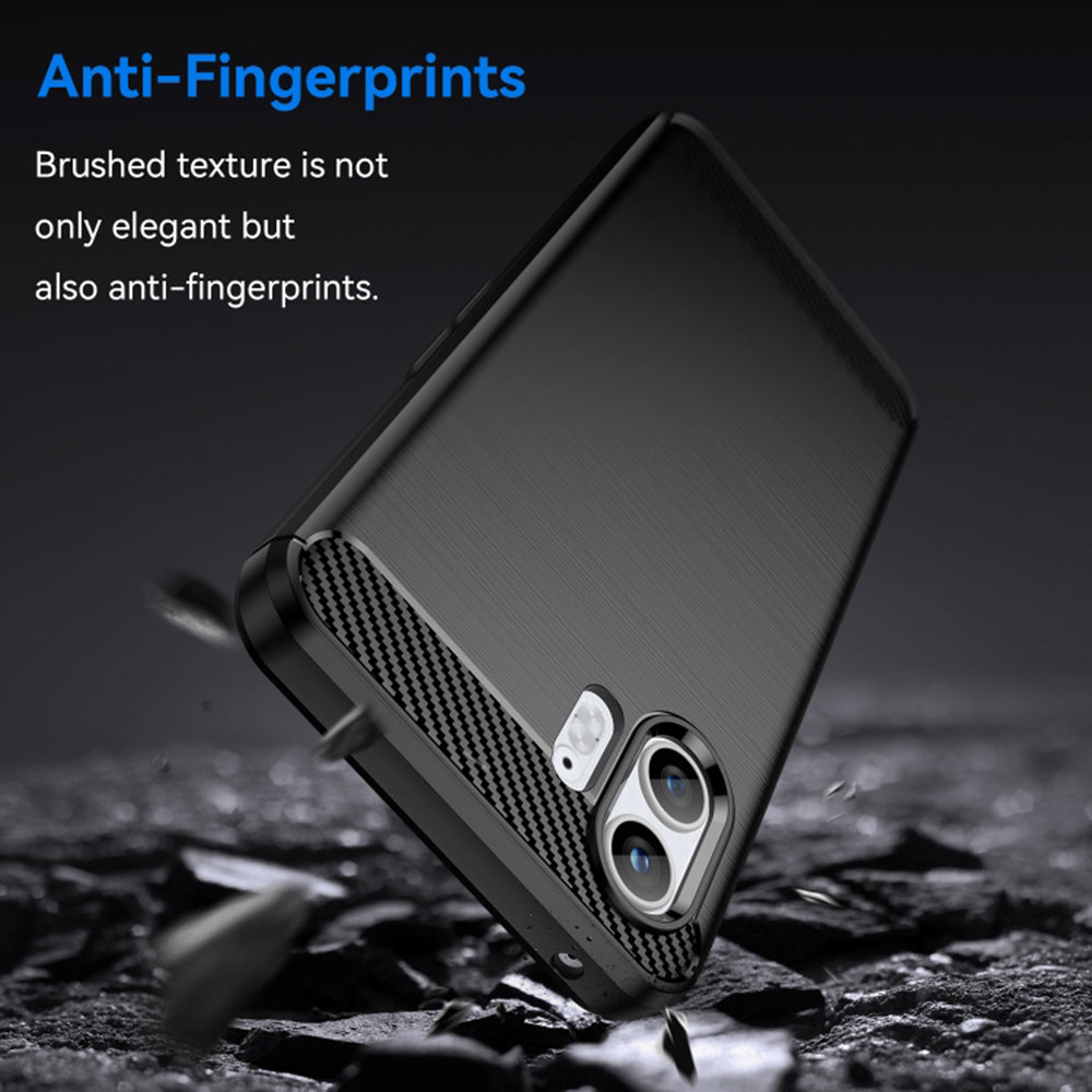Deksel til Nothing Phone (2), Techsuit, karbon, svart
