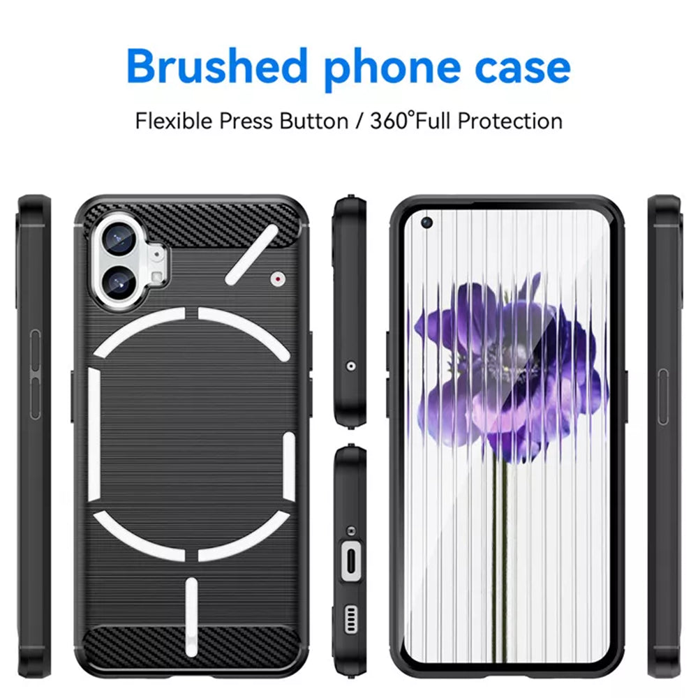 Deksel for Nothing Phone (1), Techsuit, karbon, svart