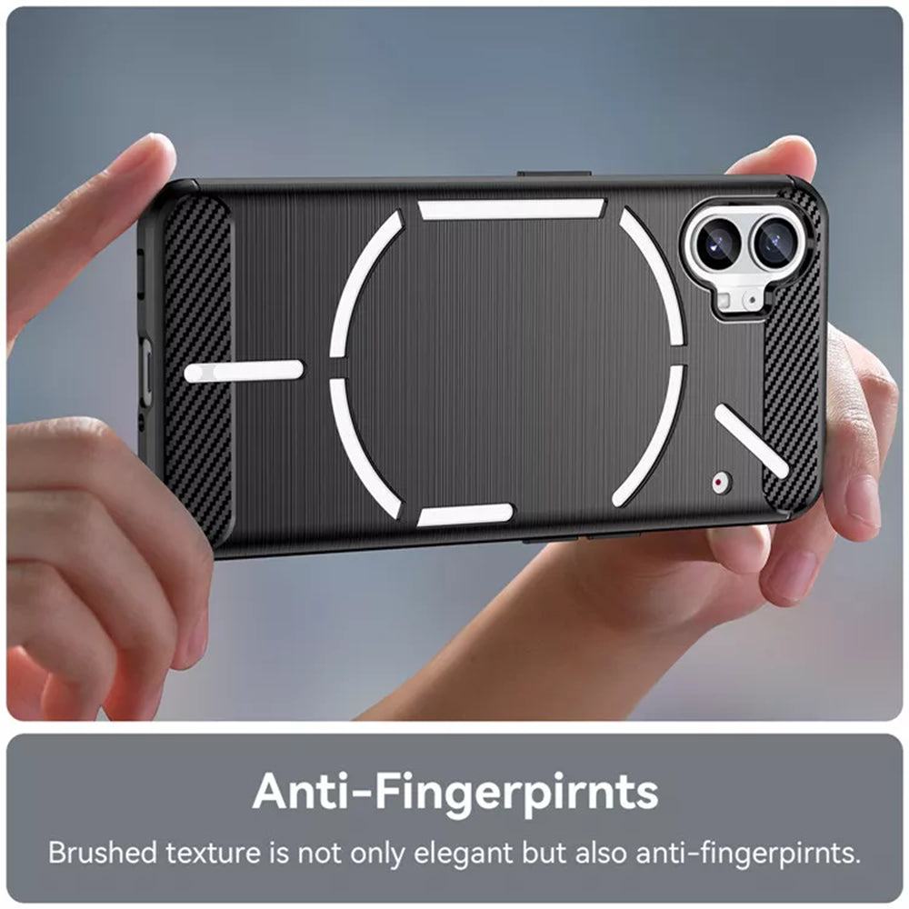 Deksel for Nothing Phone (1), Techsuit, karbon, svart