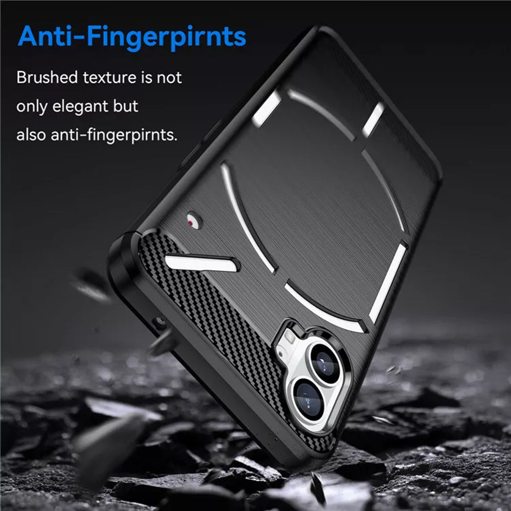 Deksel for Nothing Phone (1), Techsuit, karbon, svart