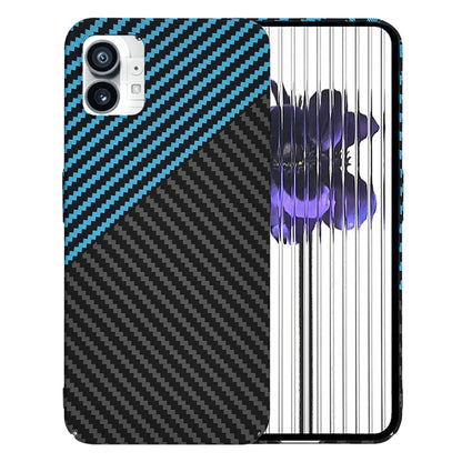 Deksel for Nothing Phone (1), Techsuit, Carbonite FiberShell, Svart Bleu