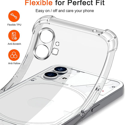 Deksel for Nothing Phone (1), Techsuit, Støtsikker Klar, Transparent