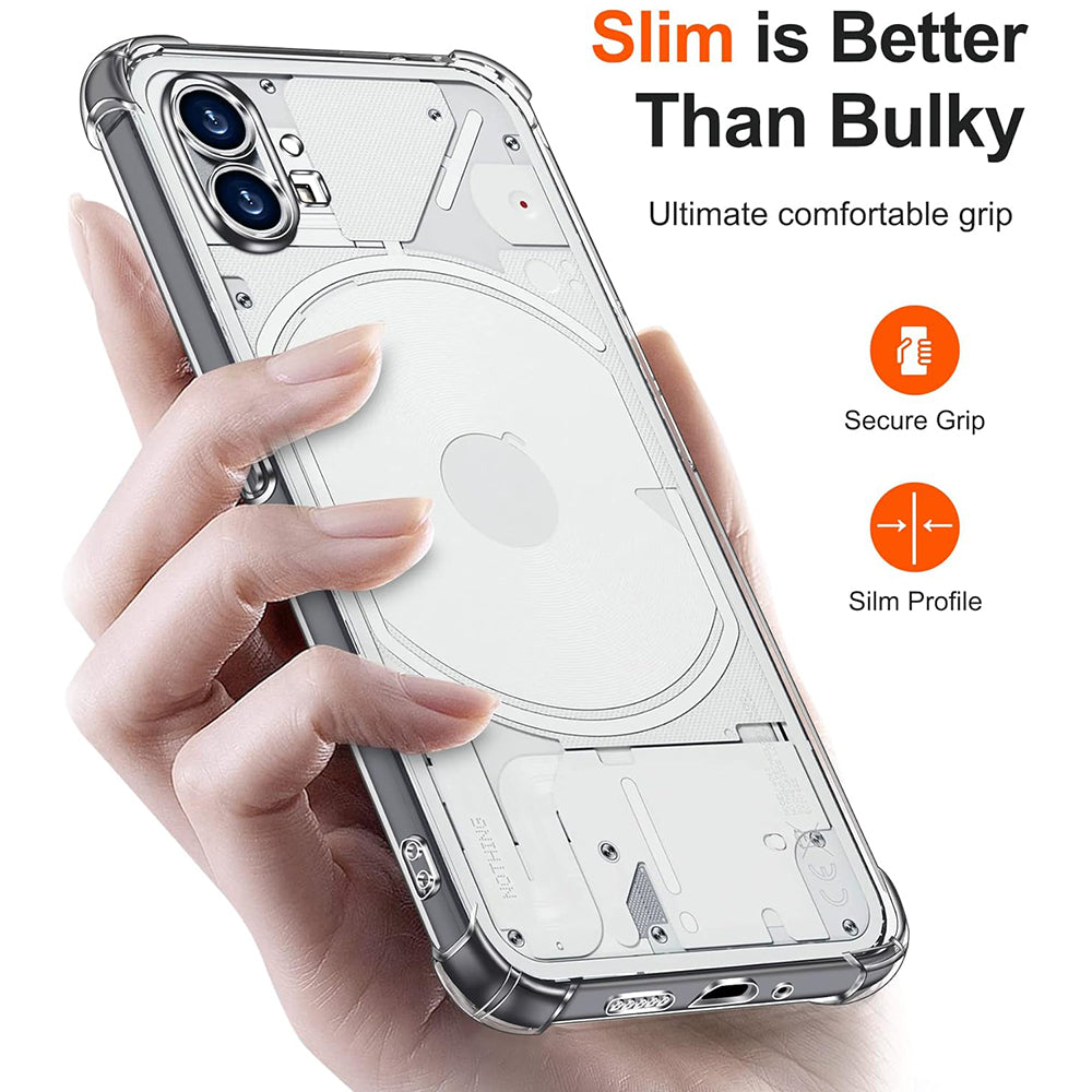 Deksel for Nothing Phone (1), Techsuit, Støtsikker Klar, Transparent