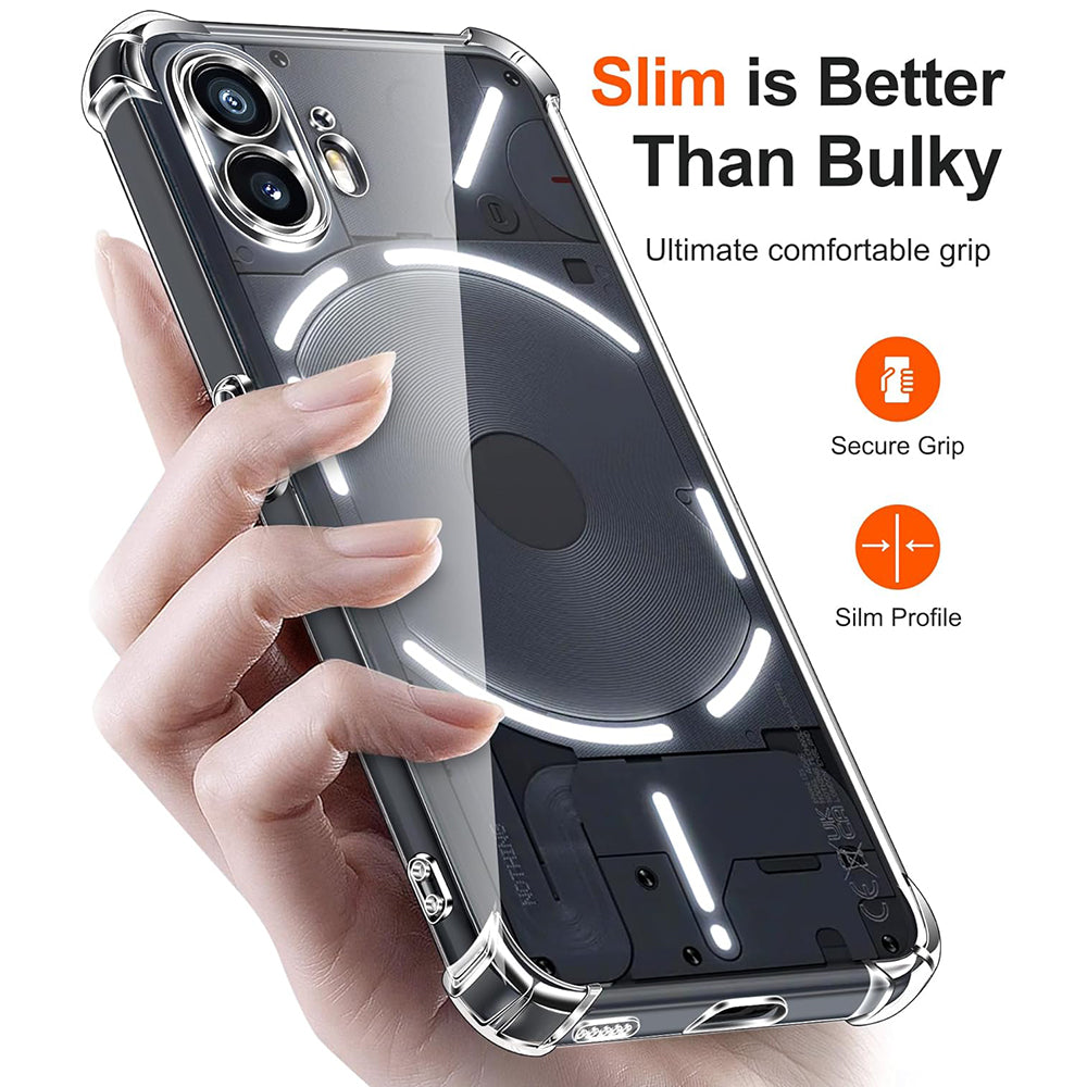 Deksel til Nothing Phone (2), Techsuit, Støtsikker Klar, Transparent