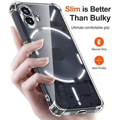 Deksel til Nothing Phone (2), Techsuit, Støtsikker Klar, Transparent