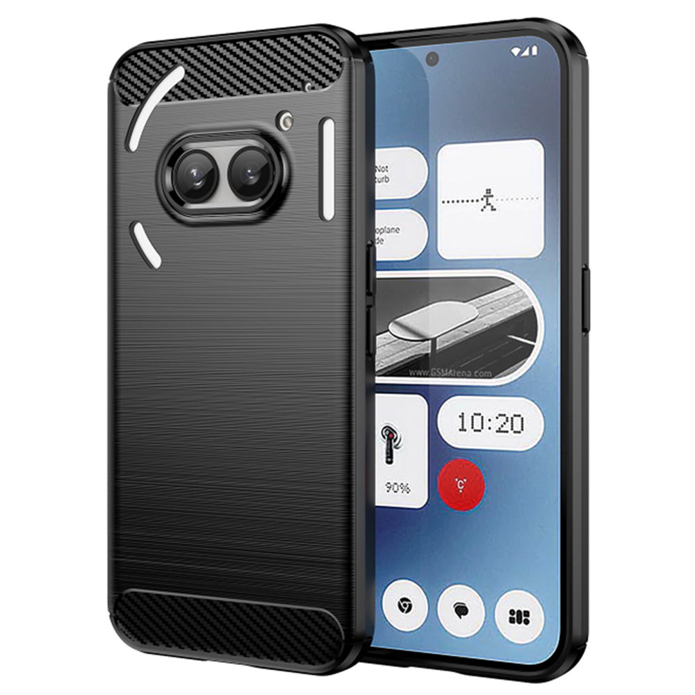 Deksel til Nothing Phone (2a) Plus / Phone (2a), Techsuit, Karbon, Svart