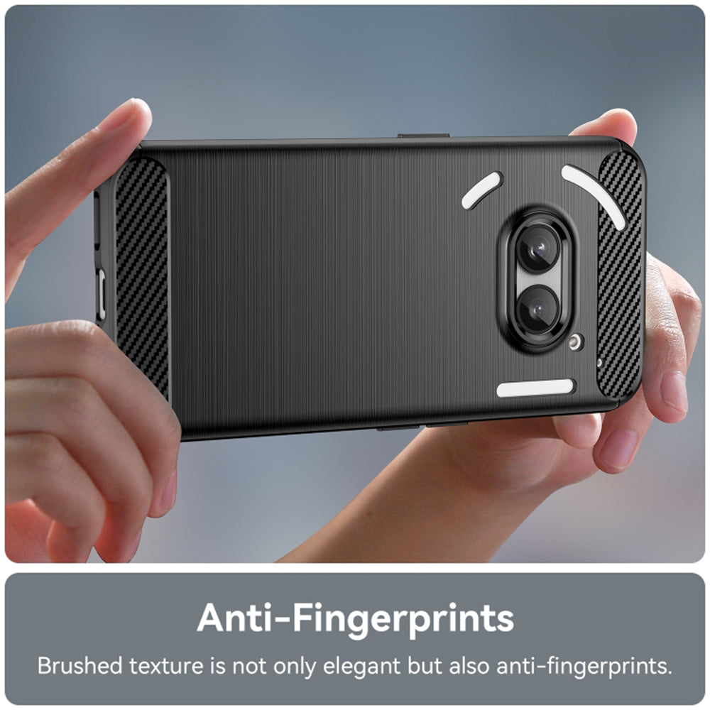 Deksel til Nothing Phone (2a) Plus / Phone (2a), Techsuit, Karbon, Svart
