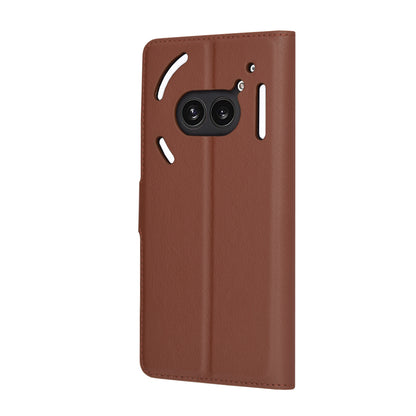 Deksel for Nothing Phone (2a) Plus / Phone (2a), Techsuit, Lær Folio, Brun