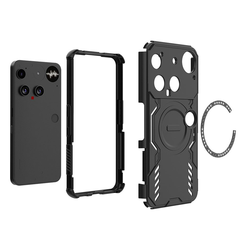MagSafe-deksel for Nothing Phone (3), Techsuit, ArmorMag, svart