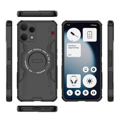 Deksel for Nothing Phone (3a) Lite, Techsuit, ArmorMag, Svart